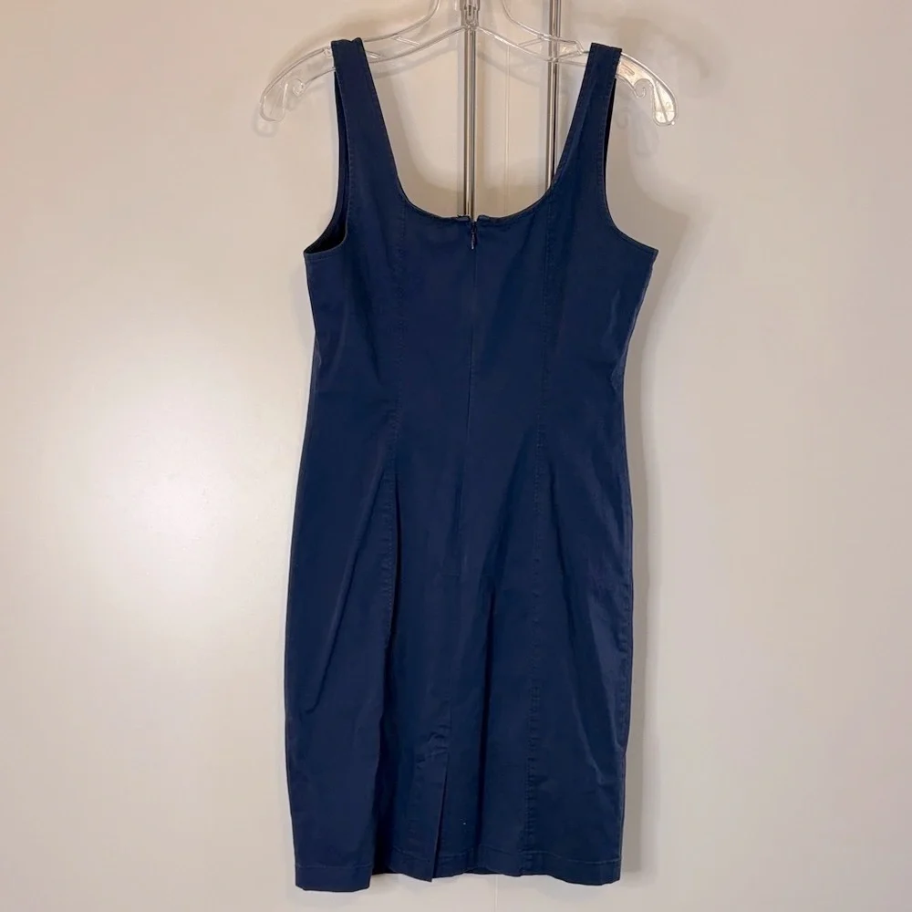 J. Crew Blue Cotton Mini Dress | 2